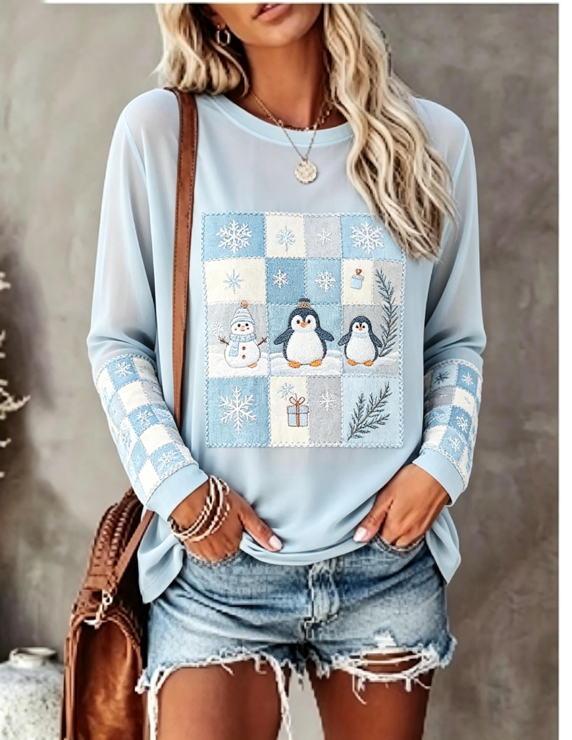 Blouses - Maglietta a maniche lunghe da donna