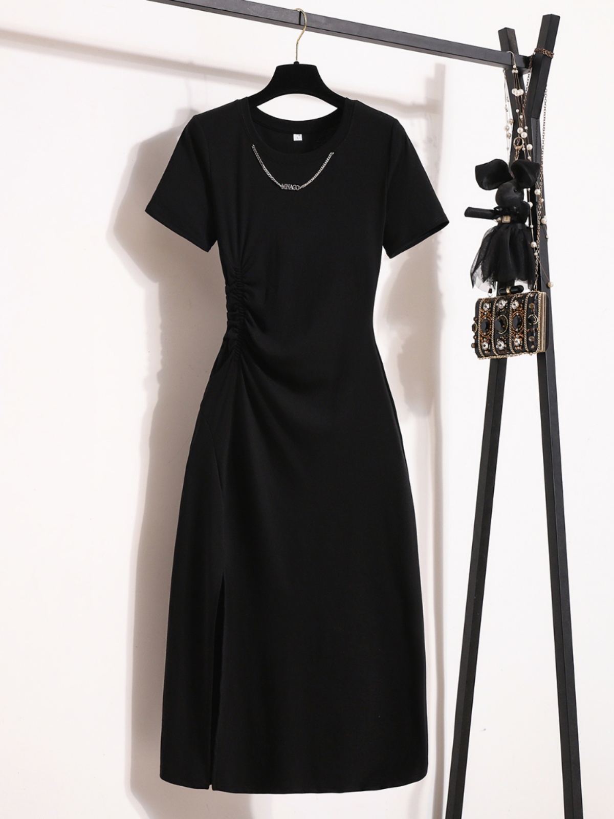 Abito Casual Elegante a Manich - Korean Style A Line Shirt Dress recensione e prezzo