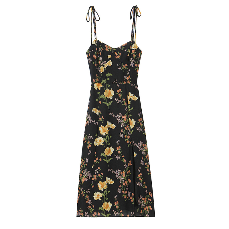 YENKYE Abito da donna con stam - French Vintage Floral Midi Dress recensione e prezzo