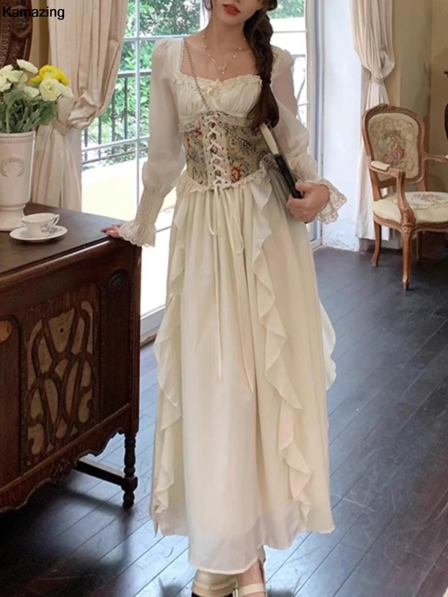 Vintage francese corsetto Midi - French Vintage Floral Midi Dress recensione e prezzo