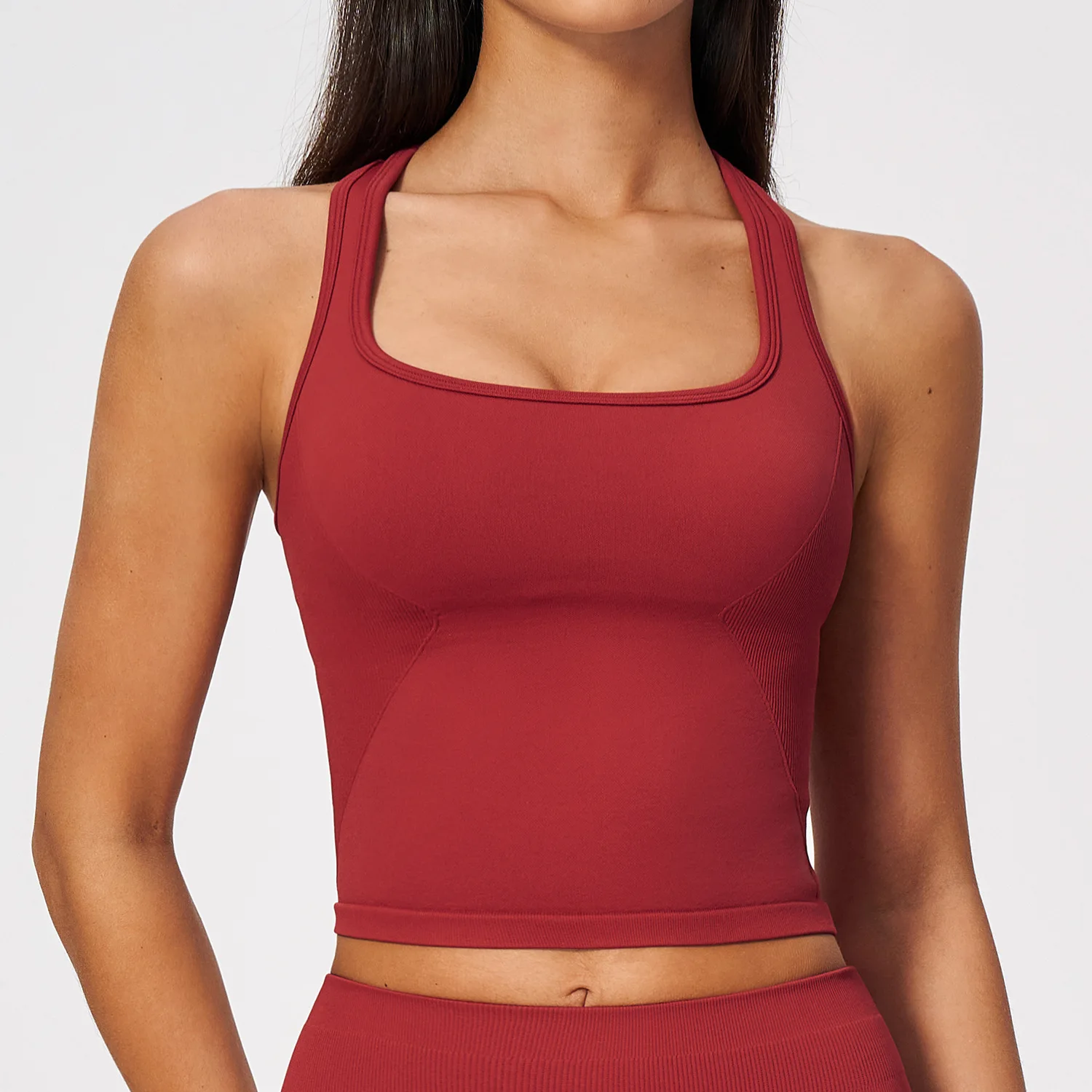 Reggiseno sportivo da yoga sen - Seamless Ribbed Workout Tank Top recensione e prezzo