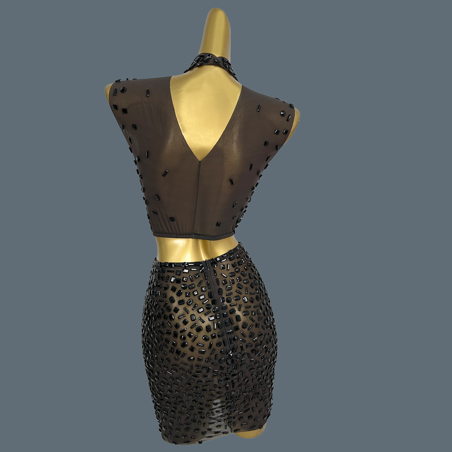 Abito estivo scintillante con  - Sparkly Rhinestone Club Party Dress recensione e prezzo