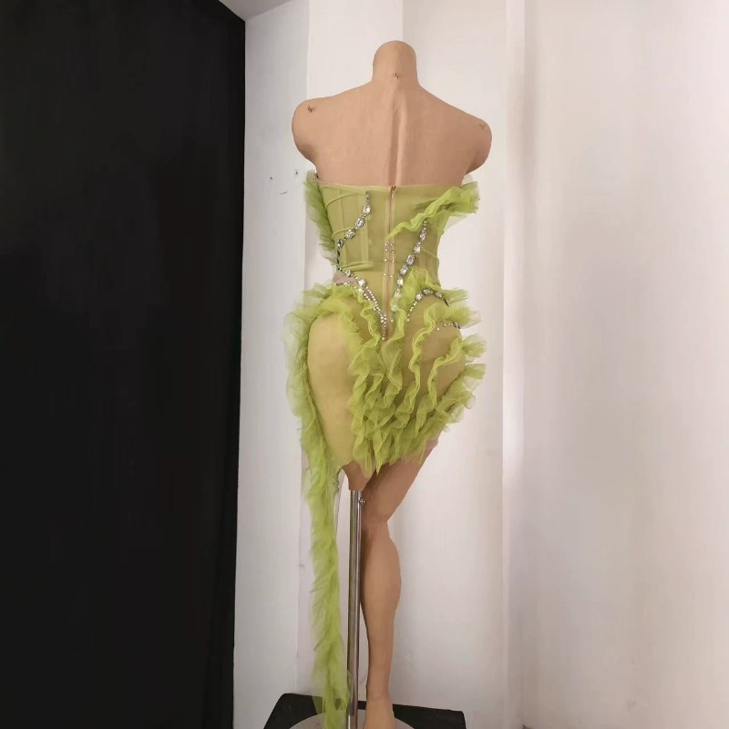 Abito da Cocktail Trasparente  - Sparkly Rhinestone Club Party Dress recensione e prezzo
