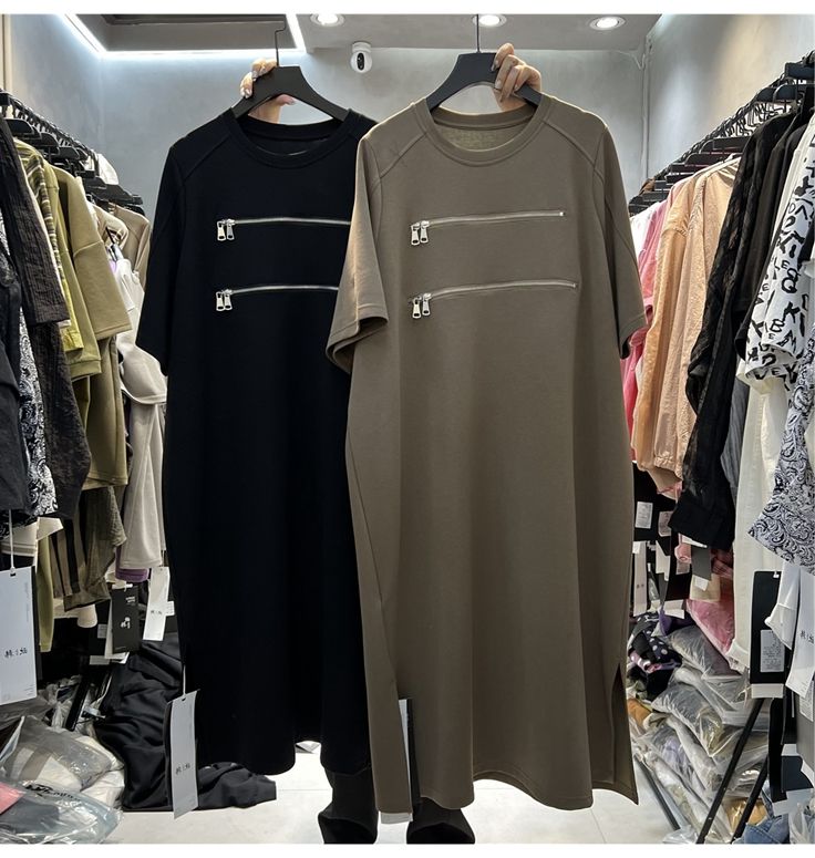 Abito T-shirt da donna taglie  - Korean Style A Line Shirt Dress recensione e prezzo
